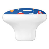 Rocket Ships Boys Room Keramische Knop (Zijkant)