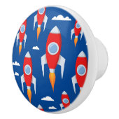 Rocket Ships Boys Room Keramische Knop (Rechts)