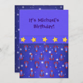 Rocket Ships-uitnodigingen Kaart (Voorkant / Achterkant)