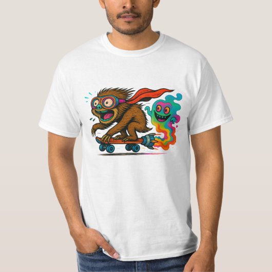 Rocket Sloth met Ghost Trail T-shirt (Voorkant)