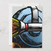 Rocket Snail Birthday Uitnodiging (Achterkant)