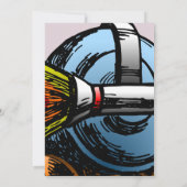 Rocket Snail Birthday Uitnodiging (Achterkant)