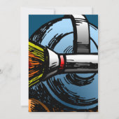 Rocket Snail Birthday Uitnodiging (Achterkant)