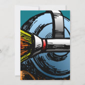 Rocket Snail Birthday Uitnodiging (Achterkant)