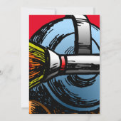 Rocket Snail Birthday Uitnodiging (Achterkant)