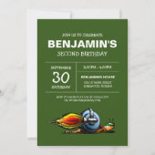 Rocket Snail Birthday Uitnodiging (Voorkant)