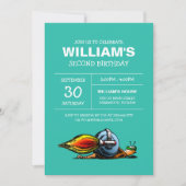 Rocket Snail Birthday Uitnodiging (Voorkant)