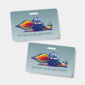 Rocket Snail VIP Pass Badge (Voor- en achterkant)
