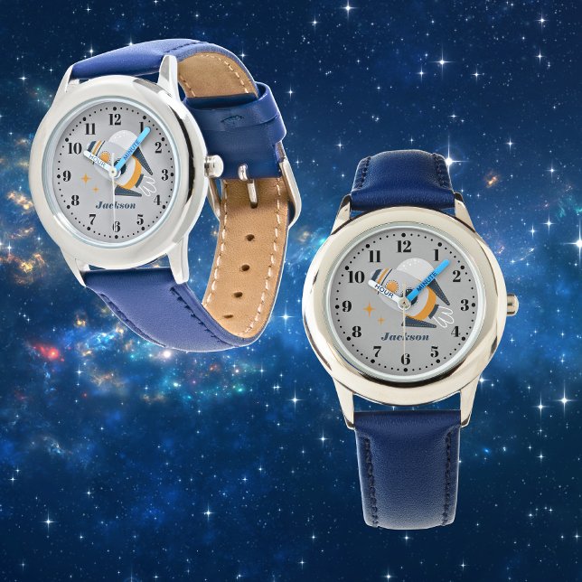 Rocket Space - Aangepast aangepast Kind volgen Horloge (Creator heeft geüpload)