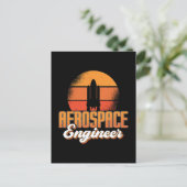 Rocket Space Aerospace Engineering Feestdagenkaart (Staand voorkant)