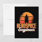 Rocket Space Aerospace Engineering Feestdagenkaart (Voorkant / Achterkant)