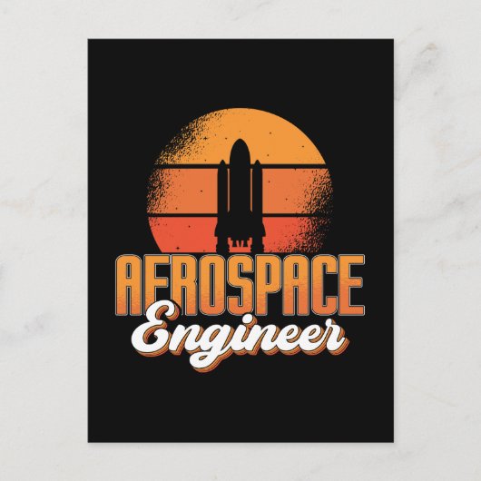 Rocket Space Aerospace Engineering Feestdagenkaart (Voorkant)