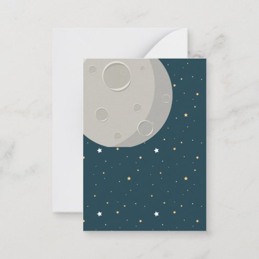 Rocket Space Classroom Valentijnse  Notitiekaartje (Achterkant)