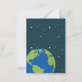 Rocket Space Classroom Valentijnse Notitiekaartje (Achterkant)