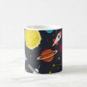 Rocket space globe solar system and planet cosmos  koffiemok (Center)