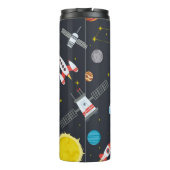 Rocket space globe solar system and planet cosmos  thermosbeker (Achterkant)