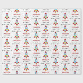 Rocket Spaceship Lancering Custom Name Birthday Cadeaupapier (Vlak)
