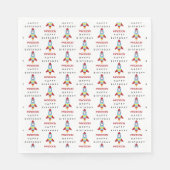 Rocket Spaceship Lancering Custom Name Birthday Servet (Voorkant)