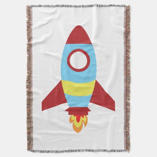 Rocket Spaceship Launching Deken (Voorkant Verticaal)