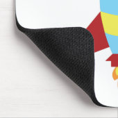 Rocket Spaceship Launching Muismat (Hoek)