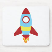 Rocket Spaceship Launching Muismat (Voorkant)
