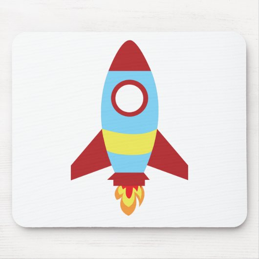 Rocket Spaceship Launching Muismat (Voorkant)