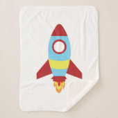 Rocket Spaceship Launching Sherpa Deken (Voorkant)