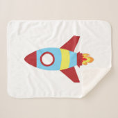 Rocket Spaceship Launching Sherpa Deken (Voorkant (horizontaal))