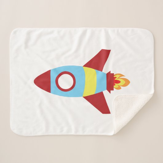 Rocket Spaceship Launching Sherpa Deken (Voorkant (horizontaal))