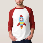Rocket Spaceship Launching T-shirt (Voorkant)