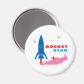 Rocket Star Magneet (Voorkant / Achterkant)