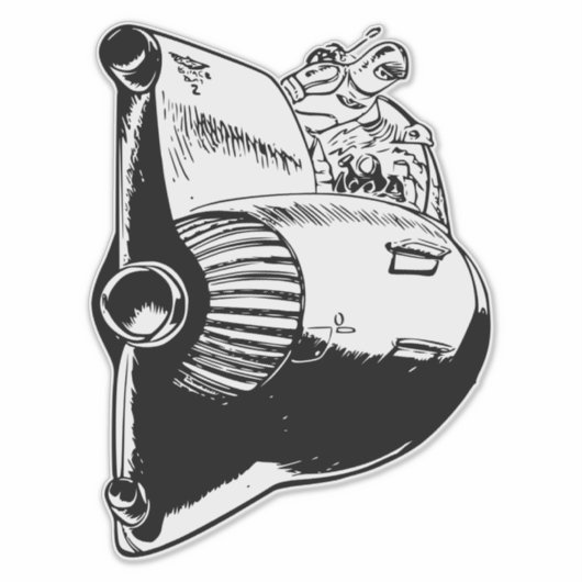 Rocket Sticker (Voorkant)