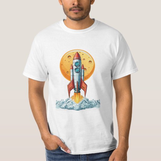 rocket t-shirt (Voorkant)