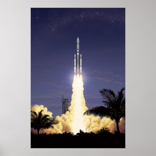 Rocket Takeoff Poster (Voorkant)