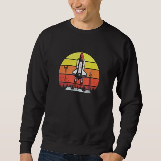 Rocket Takeoff - Retrodesign Trui (Voorkant)