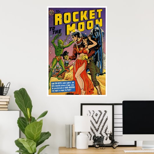 Rocket to the Moon (1951) Poster (Thuiskantoor)