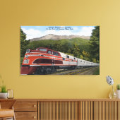 Rocket Train Rocket Canvas Afdruk (Insitu (Woonkamer))