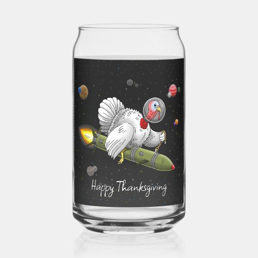 Rocket Turkey's Thanksgiving Journey Blikvorm Glas (Voorkant)