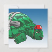 Rocket Turtle Verjaardag Kaart (Achterkant)
