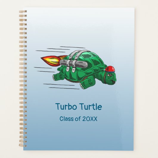 Rocket Turtle's Jetpackrit terug naar school Planner (Voorkant)