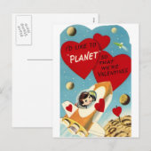 Rocket Valentijn Feestdagenkaart (Voorkant / Achterkant)