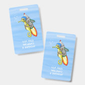 Rocket Zeepaard VIP PAS Badge (Voor- en achterkant)