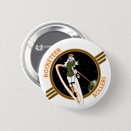 Rocketeer Rollers Button (Voorkant /achterkant)