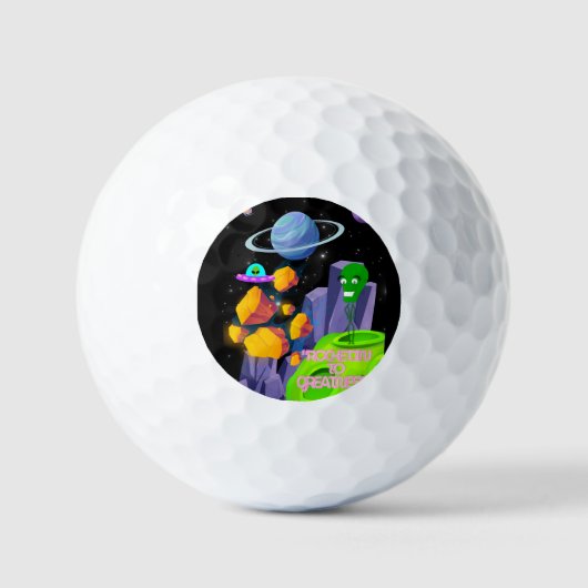 ROCKETING NAAR GROOTHEID GOLFBALLEN (Voorkant)