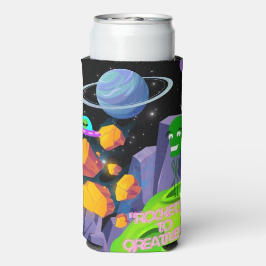 ROCKETING NAAR GROOTHEID SELTZER BLIKJESKOELER (Seltzer Achterkant)