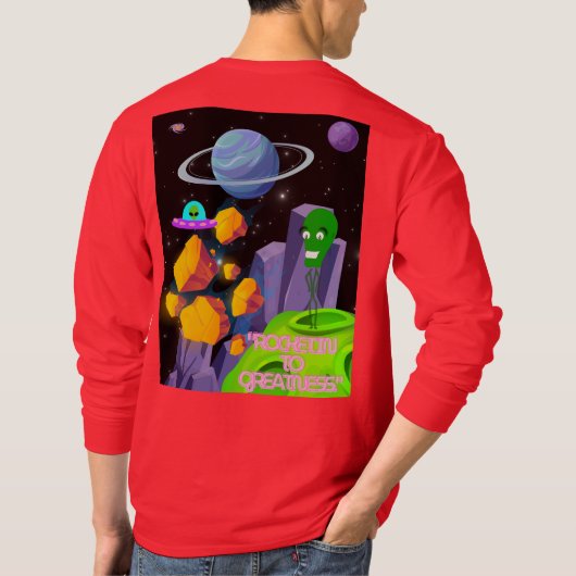 ROCKETING NAAR GROOTHEID T-SHIRT (Achterkant)