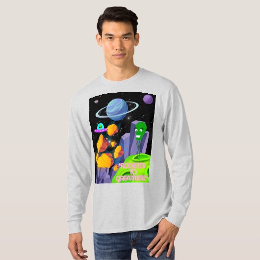 ROCKETING NAAR GROOTHEID T-SHIRT (Voorkant volledig)