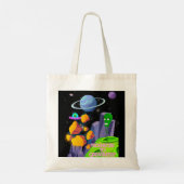 ROCKETING NAAR GROOTHEID TOTE BAG (Achterkant)