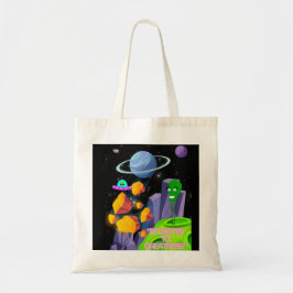 ROCKETING NAAR GROOTHEID TOTE BAG
