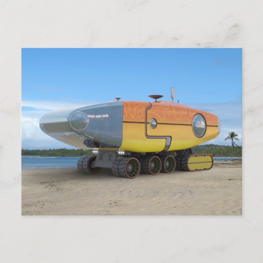 RocketLodge 3D Beach - Briefkaart (Voorkant)